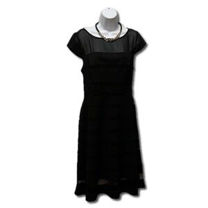 Nice winter event dress - shear stripes - size 12
